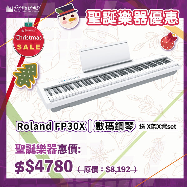 【2024聖誕優惠】Roland FP30X 數碼鋼琴 〚優惠套裝〛