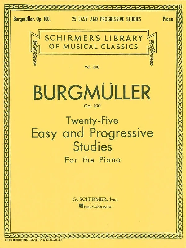 Burgmüller: Twenty-Five Easy and Progressive Studies for the Piano | Op. 100