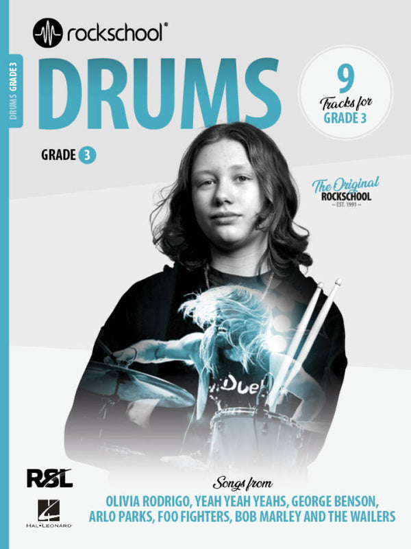 Rockschool Drums w/ Audio (2024) | Grade 3