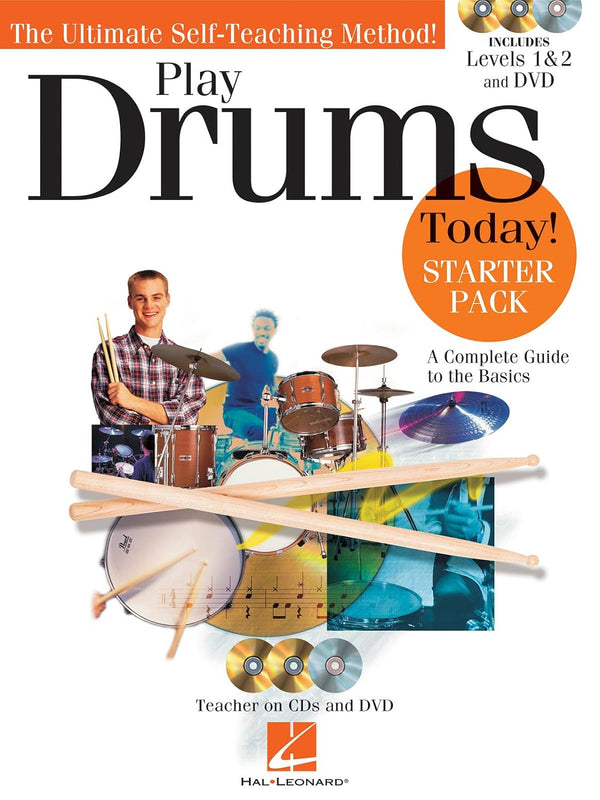 Play Drums Today! | Starter Pack [Levels 1 & 2] (w/ CDs & DVD)