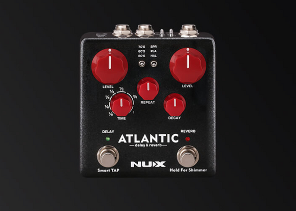 NUX NDR-5 Atlantic｜延遲與混響雙踩釘效果器｜Delay & Reverb Pedal