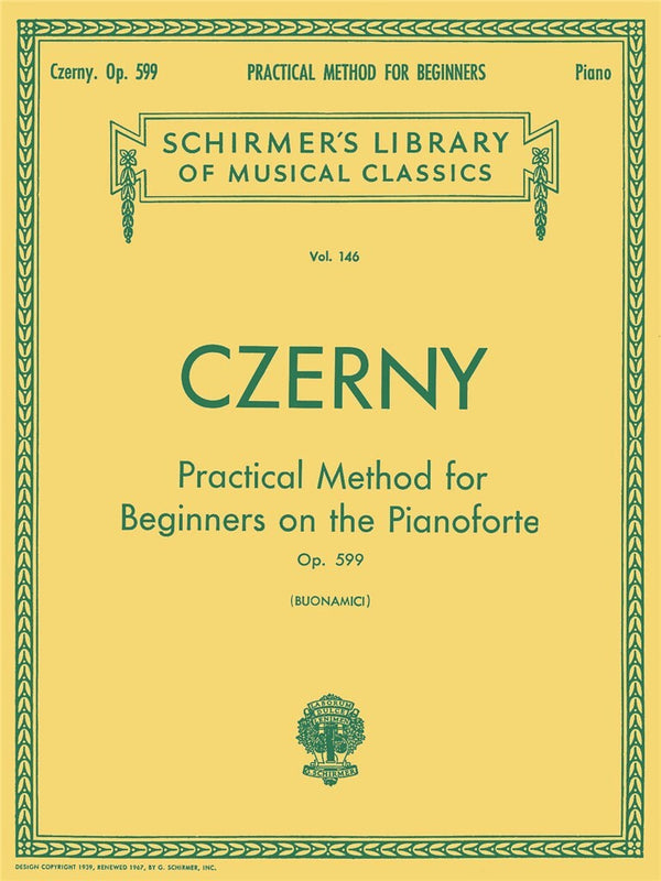 Czerny: Practice Methods for Beginners on the Pianoforte | OP.599