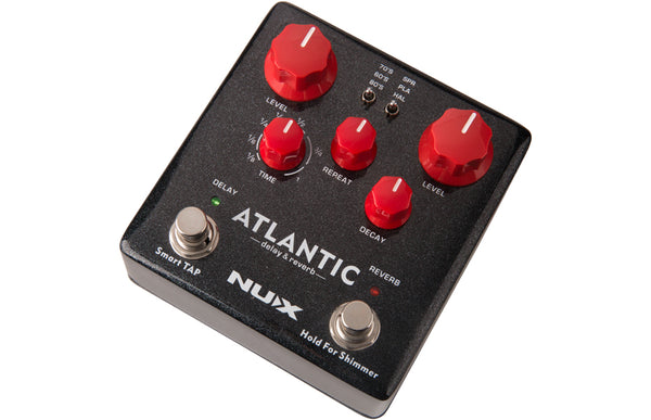 NUX NDR-5 Atlantic｜延遲與混響雙踩釘效果器｜Delay & Reverb Pedal