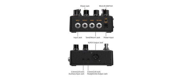 NUX NAI-5 Optima Air｜箱琴模擬效果器及前級放大器｜Acoustic Simulator & IR Loader