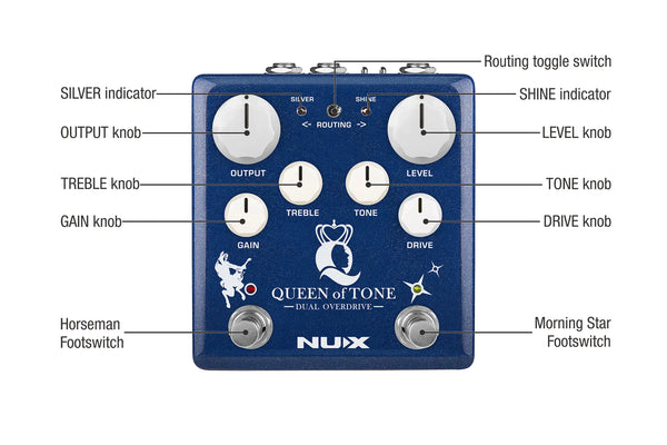 NUX NDO-6 Queen of Tone｜雙過載效果器｜Dual Overdrive in a Stompbox