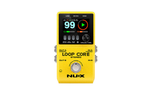 NUX Loop Core Stereo｜立體聲樂句循環效果器｜ Looper pedal