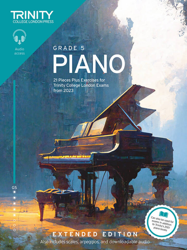 Trinity Piano Exams Pieces w/ Audio (from 2023) | Grade 5 [Extended Edition]