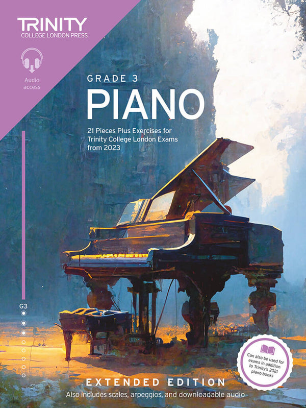 Trinity Piano Exams Pieces w/ Audio (from 2023) | Grade 3 [Extended Edition]