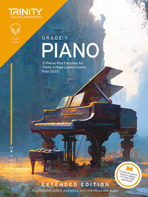 Trinity Piano Exams Pieces w/ Audio (from 2023) | Grade 1 [Extended Edition]