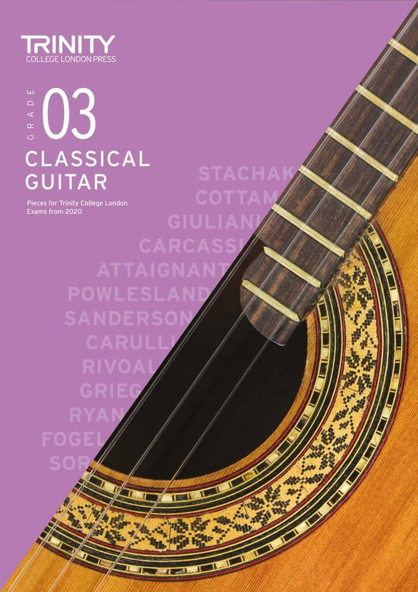 Trinity Classical Guitar Exams Pieces (from 2020) | Grade 3