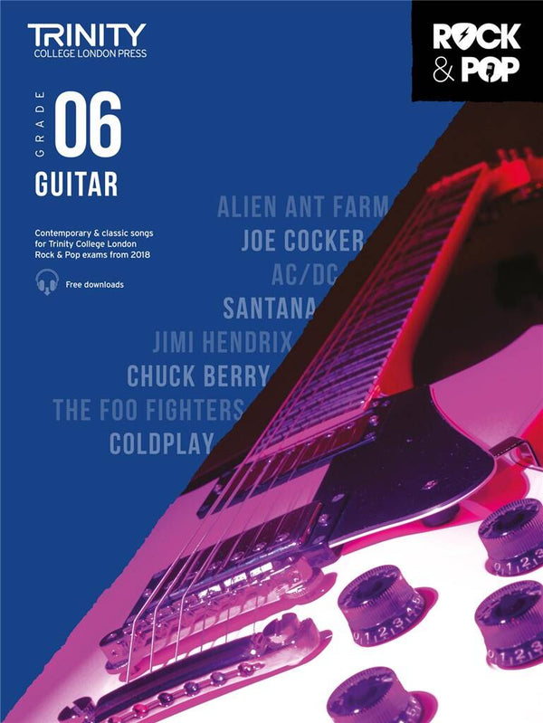 Trinity Rock and Pop From 2018 Guitar Grade 6 with Audio Download